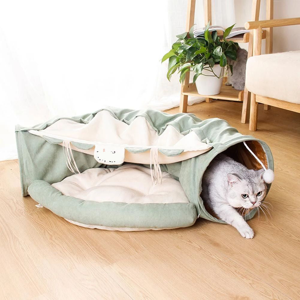 Túnel Plegable para Gatos – Juguete Interactivo Desmontable